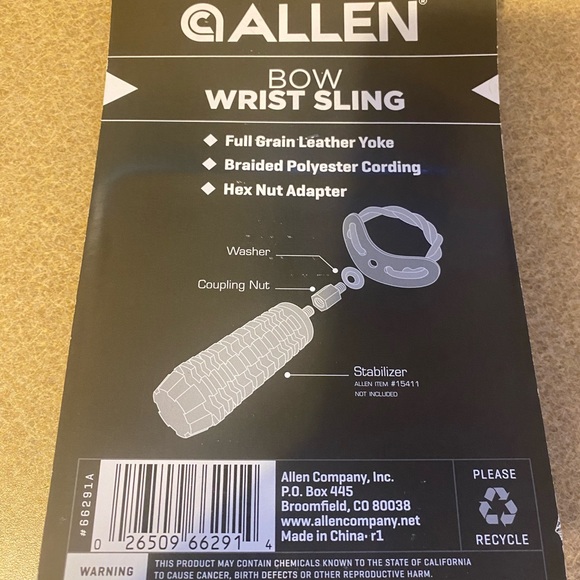 Bow Wrist Sling - Allen Company - Braided Camo Cording - #66291A NWT archery - Picture 2 of 2